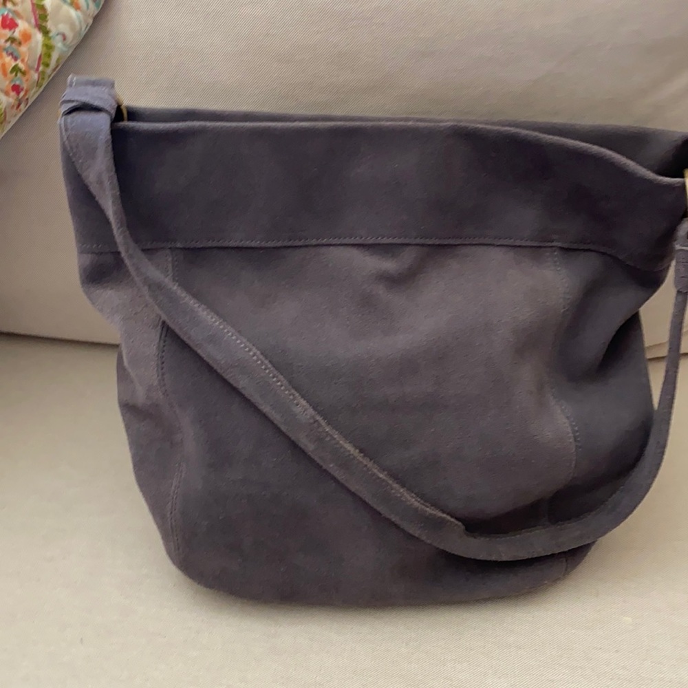 Suede Satchel